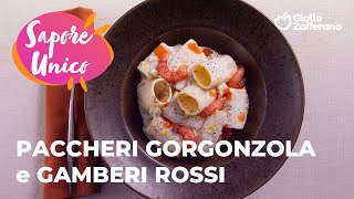 PACCHERI GORGONZOLA e TARTARE di GAMBERI ROSSI🦐💚 [upl. by Nim382]