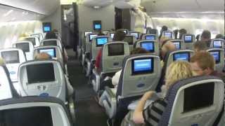 Inside United Boeing 767400 flight Amsterdam  Houston [upl. by Pettifer300]