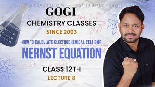 How to Calculate Electrochemical Cell EMF  Nernst Equation  Electrochemistry  Lec 8 [upl. by Almund]