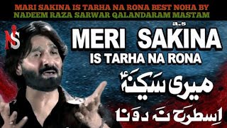 MARI SAKINA IS TARHA NA RONA BEST NOHA BY NADEEM RAZA SARWAR QALANDARAM MASTAM [upl. by Lenej]