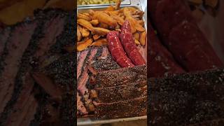 brisket porkribs sausage dinner texas bbq barbecue estoesbbq arre arlington 🔥🔥 [upl. by Atalayah]