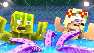 1 NACHTSCHICHT im SCHWIMMBAD  Minecraft NACHTSCHICHT [upl. by Anaujahs]