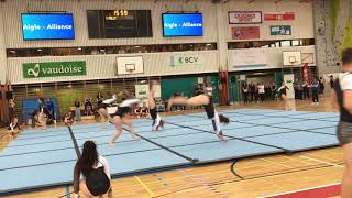 Championnat vaudois gymnastique agrès 2019 à Pully [upl. by Annoif]