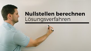 Nullstellen berechnen Lösungsverfahren Übersicht  Mathe by Daniel Jung [upl. by Nairad]