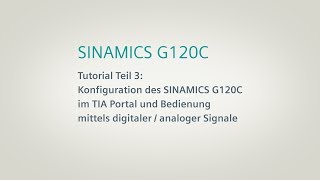 SINAMICS G120C Umrichter Tutorial Teil 3 [upl. by Nakada]