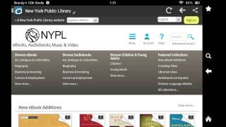 Downloading NYPL eBooks with the Kindle Fire [upl. by Wauters654]