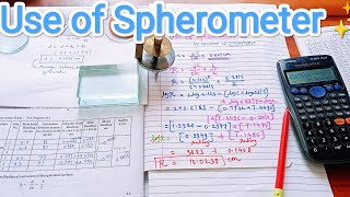 Use of Spherometer by ✨ universe of Microphysics 🌈 [upl. by Cummine]