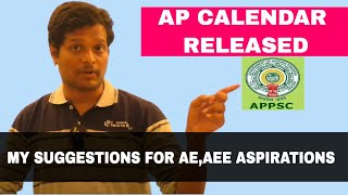 AP CALENDAR RELEASED MY SUGGESTIONS FOR AEAEE ASPIRATIONS [upl. by Ahseekal236]