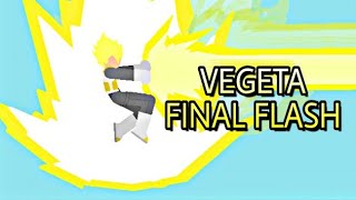 Vegeta Final Flash DBZ Stick Nodes Animation [upl. by Arakat611]