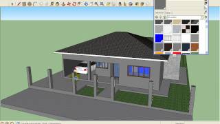 como decorar uma casa no sketchup part1 [upl. by Fullerton]