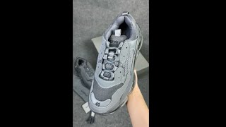 Balenciaga Triple S Clear Sole Dark Grey 541624W2GA11801 [upl. by Ylrebmit908]