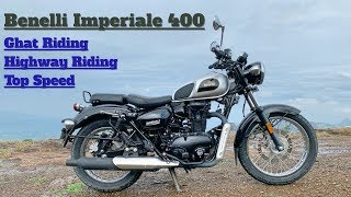 Benelli Imperiale 400 Ghat  High Speed Ride Review Hindi  English [upl. by Ainirtac]