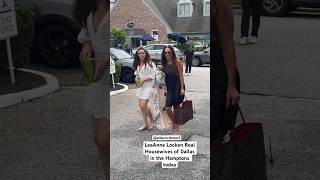 Real Housewives of Dallas LeeAnne Locken arriving at Jill Zarin Luncheon in the Hamptons today nyc [upl. by Monetta]