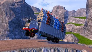 Drive old truck very carefully on dangerous roads ETS2 ets2 extreme dangerousroad [upl. by Llenrap]