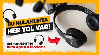 A101deki Kablosuz Kulak Üstü Kulaklık  GoSmart GSBT10  Kutu Açılışı amp İnceleme [upl. by Teresita893]