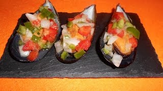 Receta 24 Mejillones a la vinagreta [upl. by Fulviah93]