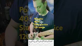 SLOW practice Polyphia 40oz play along guitar polyphia guitartechnique guitarcover [upl. by Laval]