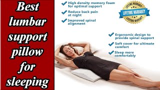 5 Best lumbar support pillow for sleeping [upl. by Sherrill698]