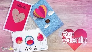 ♥ 3 Tarjetas de AMOR y AMISTAD  San Valentín ♥ [upl. by Euqinamod]