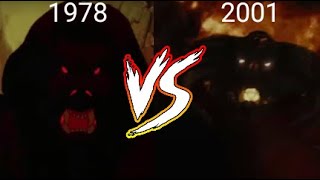 LOTR Gandalf Confronts The Balrog Scene Comparison 1978 Animated Film VS 2001 Fellowship Of The Ring [upl. by Notloc]