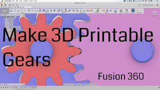 Fusion360 3D Printable Gears Tutorial ⚙  Kinetic by Design [upl. by Maible147]