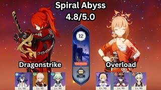 C6 Diluc Melt Dragonstrike  Yoimiya Overload  4850 Spiral Abyss Floor 12  Genshin Impact [upl. by Gallager]