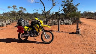 Googs Track unsupported Part 3 finishing the track Mt Fink to Kingoonya drz400e [upl. by Tupler]