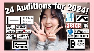 24 KPOP Auditions for 2024 for ANYONE [upl. by Pettit378]