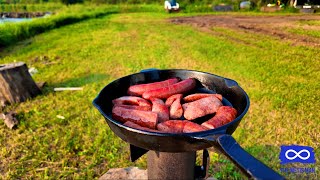 Cooking On A Rocket Stove Off Grid in the Bush [upl. by Yetac]