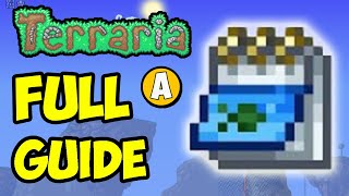 Terraria how to get FISHERMAN POCKET GUIDE EASY  Terraria 1449 Fisherman Pocket Guide [upl. by Ronnoc725]