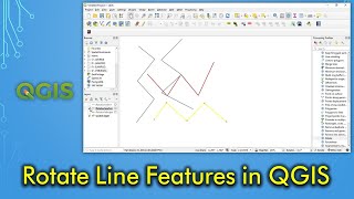 Rotate Line Features in QGIS [upl. by Annawd]