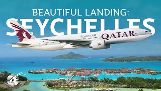 Beautiful landing in Seychelles 4K [upl. by Cand]