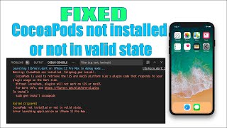 How to Fix CocoaPods Not Installed or Not in Valid State [upl. by Hanus693]