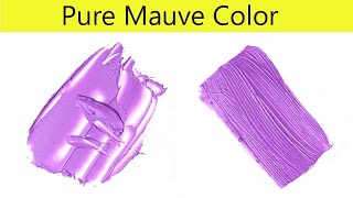 Pure Mauve Color  How To Make Pure Mauve Color  Color Mixing [upl. by Mackey808]