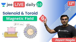 JEE Magnetic Field L6  Solenoid  Toroid  Unacademy JEE  JEE Physics  Jayant Nagda [upl. by Eeryk]