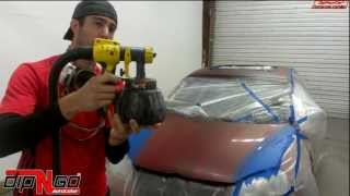 Plasti Dip How To PlastiDip Stripe A Car [upl. by Ylnevaeh465]