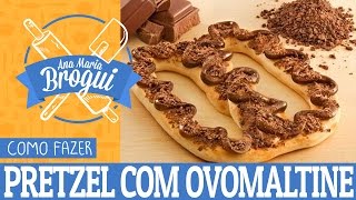 COMO FAZER PRETZEL COBERTO COM OVOMALTINE  AnaMariaBrogui 221 [upl. by Paviour]