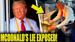 Trumps FAKE McDonald’s Stunt EXPOSED INSTANTLY Loses It [upl. by Eelam]