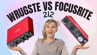 Wrugste 2I2 VS Focusrite SCARLETT 2I2 USB audio interface  Who sounds better [upl. by Lareine]