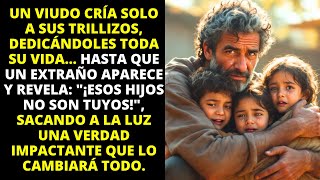 VIUDO CRÍA TRILLIZOS SOLO HASTA QUE UN EXTRAÑO LE REVELA quot¡ESOS HIJOS NO SON TUYOS [upl. by Lamb]