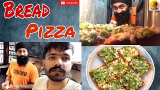 Garlic Bread Pizza Recipe Vlog  Quick and Easy Bread Pizza Recipe  Garlic Bread [upl. by Barbabas134]