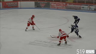 PJHL  Norwich Merchants vs Woodstock Navy Vets [upl. by Llenol]