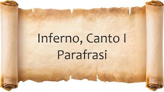 Inferno Canto 1  Parafrasi [upl. by Norris]