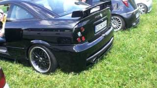 Astra G Coupe with Bastuck Exhaust VS Fiat Punto 188 with Bosima 4 Pipe Duplex [upl. by Swift688]