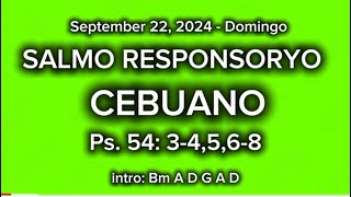 September 22 2024  Domingo  Salmo Responsoryo with Aleluya  ANG GINOO MAOY NAGABUHI KANAKO [upl. by Karee]