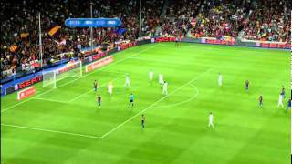 Barcelona vs Real Madrid  full match 1st half 170811 [upl. by Katleen]