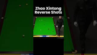 Zhao Xintong Reverse Shots snooker snookermoments [upl. by Illehs]