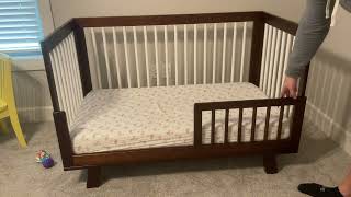 Babyletto Hudson 3 in 1 Convertible Crib with Toddler Bed Conversion Kit Review [upl. by Pish208]