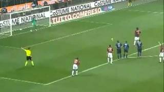 Ibrahimovic Penalty Goal Vs Inter Milan 10 14112010 [upl. by Aynuat]