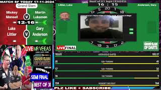 Darts Live  Grand Slam Of Darts  Semi Finals  2024 Mr Vegas Grand Slam Watch Along [upl. by Nosned]